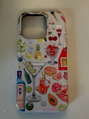 iPhone 15 Pro Cocktail Pattern Phone Case